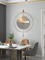 新款创意艺术钟表挂钟客厅轻奢高级奶油风现代法式时钟餐厅墙家用