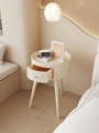 床头柜实木现代简约奶油风北欧意式小户型网红民宿酒店卧室床边桌