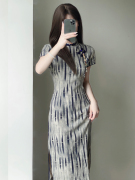 新中式年轻款名媛气质少女旗袍2023年夏季新款文艺复古老上海传统