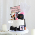 烘焙蛋糕装饰口红包包香水眼影盘化妆品系列珍珠镜子羽毛生日插件