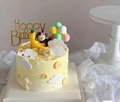 烘焙蛋糕装饰可爱呆萌香蕉小猴子树脂玩偶摆件甜品台宝宝生日装扮