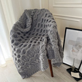 四季通用复古北欧风毛毯客厅沙发毯搭巾盖毯毯子样板房软装针织毯