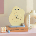 米子家居可爱熊猫钟表挂钟客厅表桌面床头创意时钟摆放台式高颜值