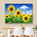 向日葵客厅装饰画玄关餐厅挂画卧室现代简约沙发背景墙壁画太阳花