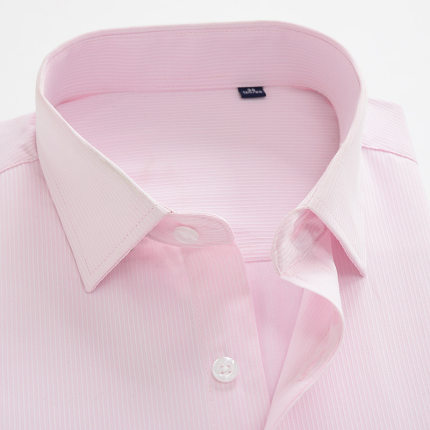 粉红色4尺9X伴郎新郎衬衫男特大号面试加肥工装大码长袖8XL白衬衣