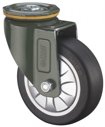 向荣万向轮脚轮3寸孔顶聚氨酯轮洗地机轮子清洗设备专用配套轮子