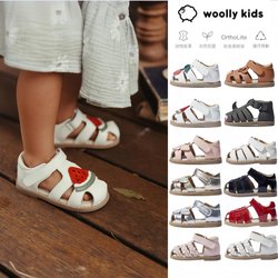 woolly kids宝宝凉鞋真皮软底学步鞋男女童包头包跟夏季沙滩鞋