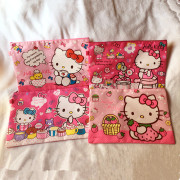 日韩可爱猫布艺文件袋文具收纳袋资料袋 卡通拉链档案袋A4整理袋
