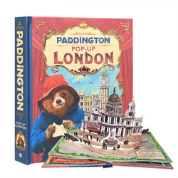英文原版进口Paddington Pop-Up London地理风物精装风土人情帕丁顿熊的立体伦敦之旅电影立体书atoz儿童启蒙认知3D绘本立体书正版