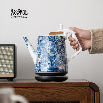 聚御瓷 自动断电陶瓷烧水壶家用泡茶专用 电热水壶大容量烧水壶