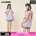 LALABOBO春季新款甜美可爱风彩虹男友短袖T恤女|LBCB-WSDT23