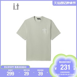 it 5cm/FIVECM男装短袖t恤休闲夏季新品花卉图案情侣t恤1106S3K