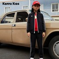 Kappa卡帕童装2023新款背靠背男女装两件套秋冬运动套装休闲外套
