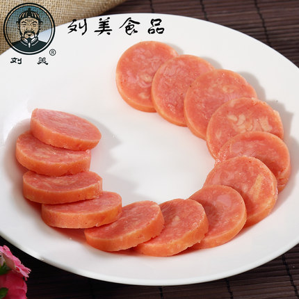 河北唐山特产刘美自制排骨香肠150g*5个 休闲零食即食火腿肠熟食