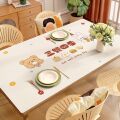 餐桌垫防水防油免洗防烫隔热桌面保护垫高级感长方形皮革茶几桌布