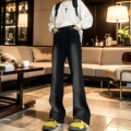 195高个子加长男裤120CM牛仔裤男cleanfit美式高街潮牌直筒长裤子