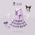 DO.CAT女童jk裙子夏季2024新款洋气女孩学院风套装儿童库洛米衣服