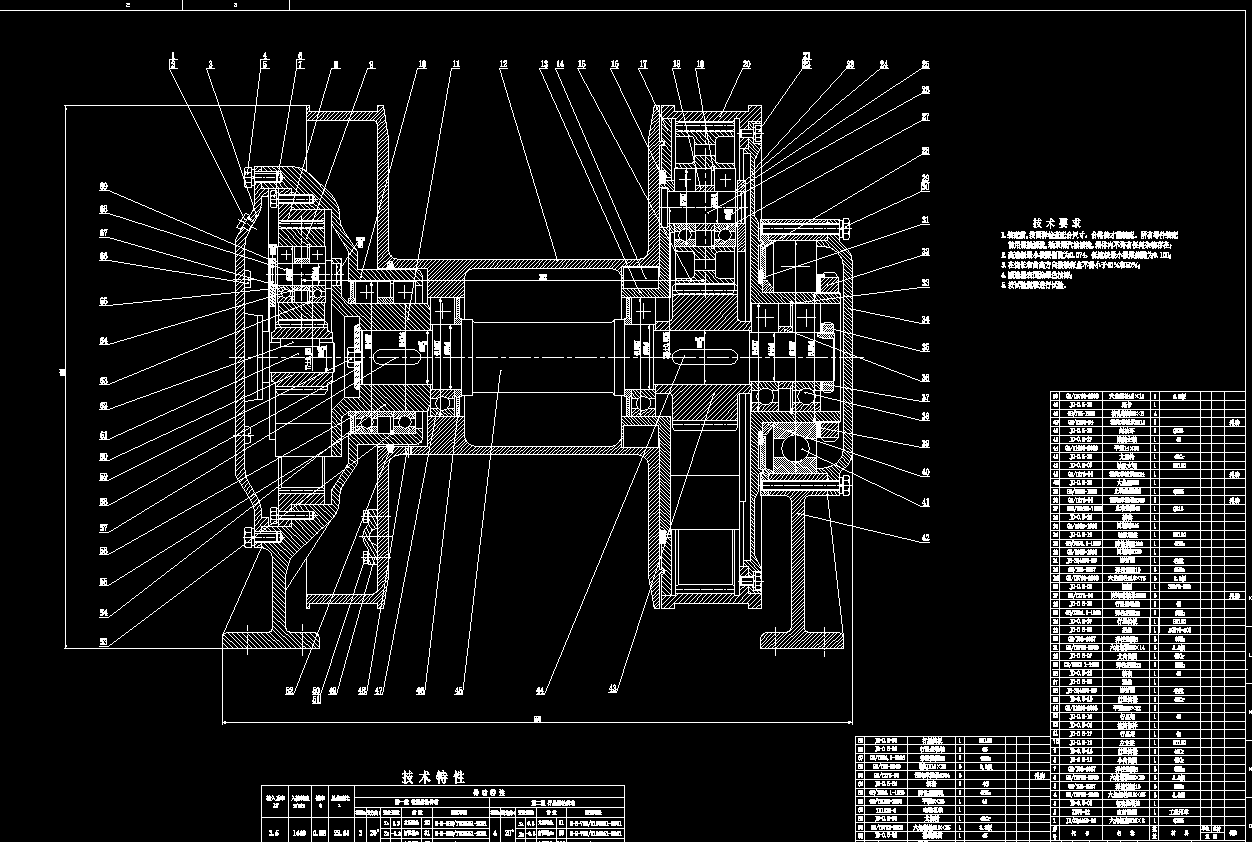 JD-0.5型调度绞车设计2D图机械CAD素材