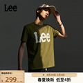 Lee商场同款24春夏新品标准版圆领大Logo男短袖T恤LMT0075173RX