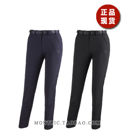 MONTPIC韩国WPTC93061透气速干防水风高弹运动户外登山健身秋女裤