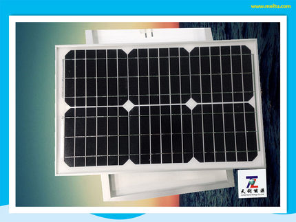 30W单晶硅太阳能电池板 给12V电瓶充电 太阳能板 家用发电