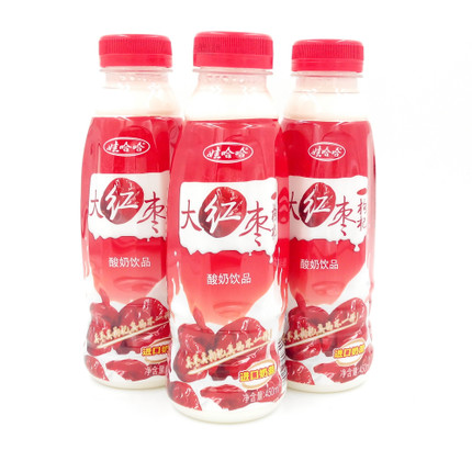 娃哈哈大红枣枸杞450ml*15瓶整箱饮料酸奶饮品家庭装小瓶装含乳