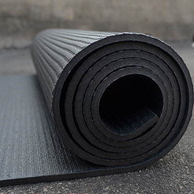 厂家直销高密度瑜伽黑垫健身房地垫专业跳操垫健身垫铺馆瑜伽垫
