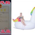 推荐Techcity Giant Inflatable Unicorn Pool Float Floatie Rid