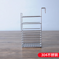 304不锈钢筷子筒桶筷笼子壁挂式沥水盒创意防霉收纳盒家用放厨房