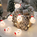 圣诞节雪人老人灯串装饰品氛围道具圣诞树挂件店铺橱窗场景布置