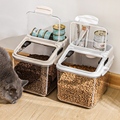 猫粮桶密封防潮狗粮存储箱大容量宠物猫咪储粮收纳盒粮食的储存罐