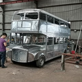 一比一铁艺英伦双层巴士车复古模型摆件开业巡游电动花车