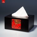 三彩艺创意抽纸巾盒实用中式木质客厅收纳简约商务洛阳特色礼物